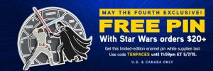 Thinkgeek - May the Fourth pin promotion