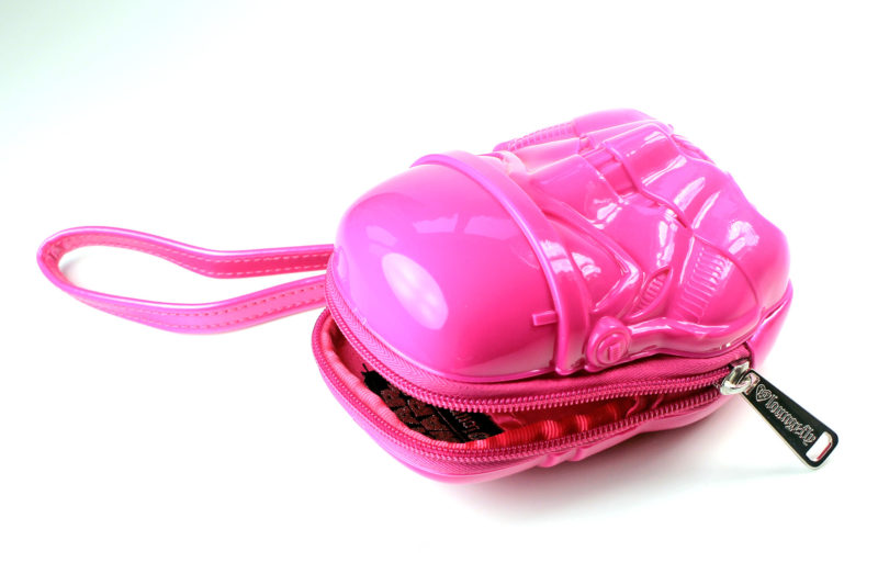 Loungefly - pink Stormtrooper coin purse (front/side)