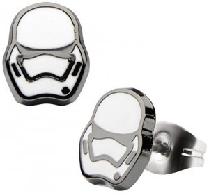 Amazon - The Force Awakens Stormtrooper stud earrings by Body Vibe
