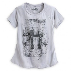 Disney Store - Women's 'Vitruvian AT-AT' t-shirt by Her Universe