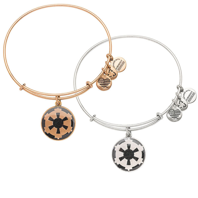 Alex And Ani x Star Wars Imperial cog symbol expandable charm bangle bracelet at Disney Store