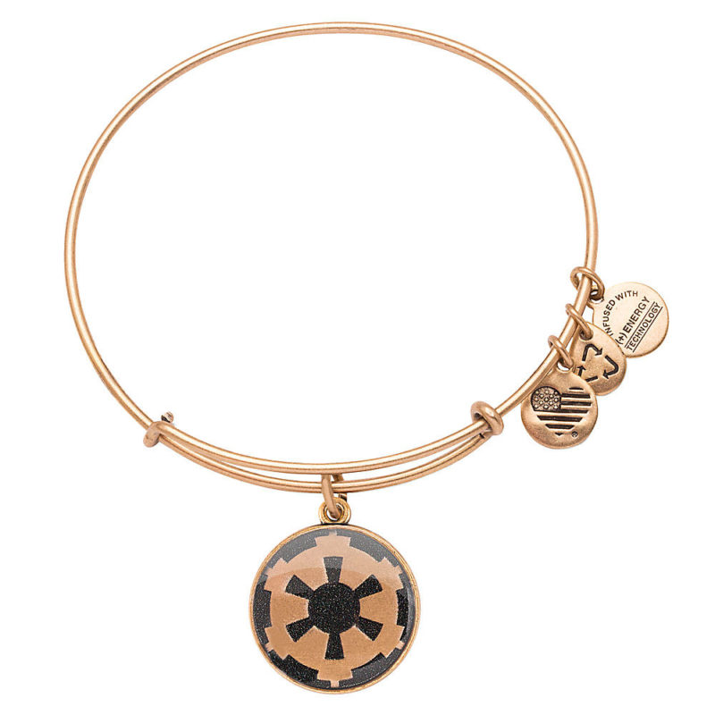 Alex And Ani x Star Wars Imperial cog symbol expandable charm bangle bracelet at Disney Store
