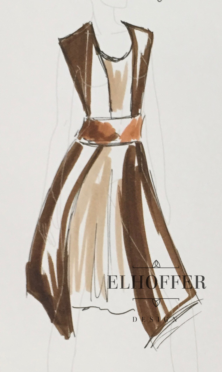 Elhoffer Design - Galactic Knight dress concept artwork
