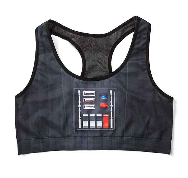 Thinkgeek - women's Darth Vader seamless sports bra