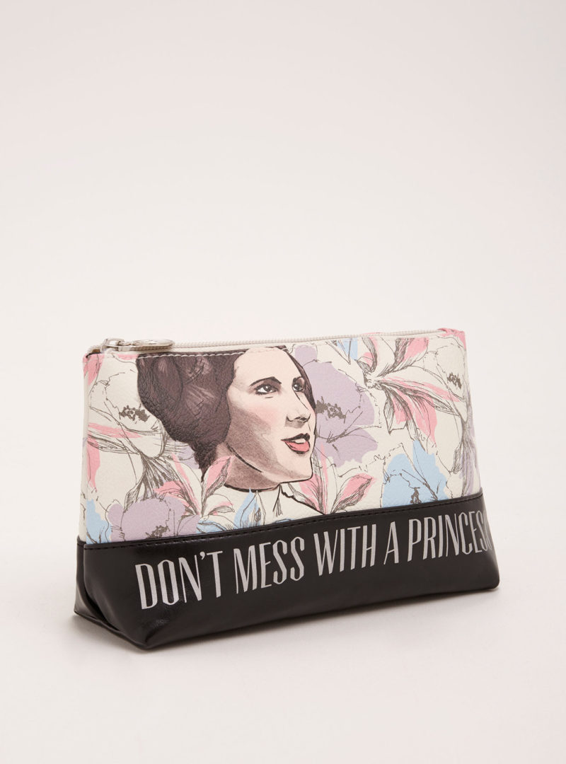 Star Wars Princess Leia floral Don't Mess With A Princes makeup bag at Torrid
