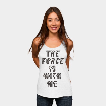 Women's Star Wars The Last Jedi The Force Is With Me tank top at Design By Humans
