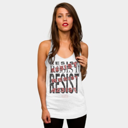 Star Wars The Last Jedi Resist tank top at Design By Humans