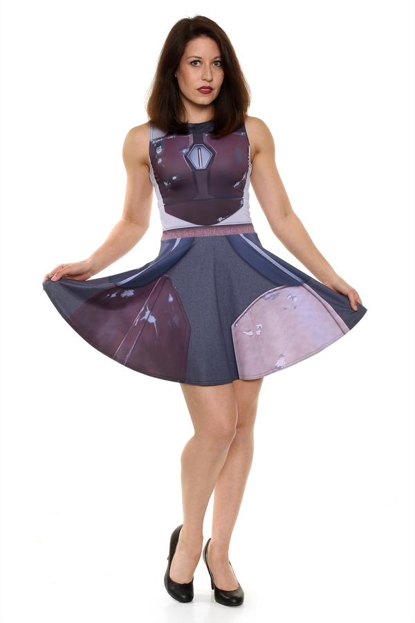 Bounty Hunter Star Wars Inspired Sleeveless Dress