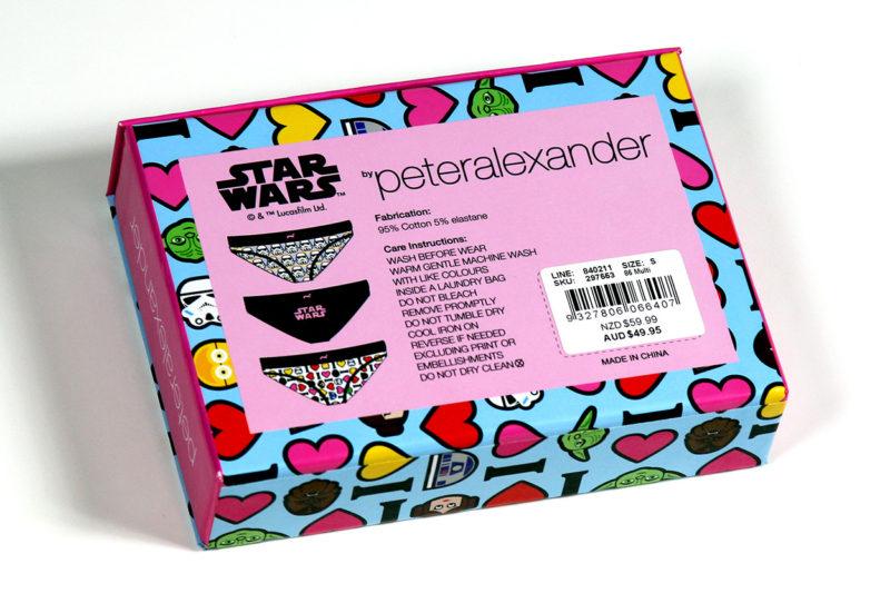 Peter Alexander Star Wars packaging