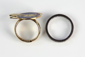 W. Berrie - size comparison with wedding ring