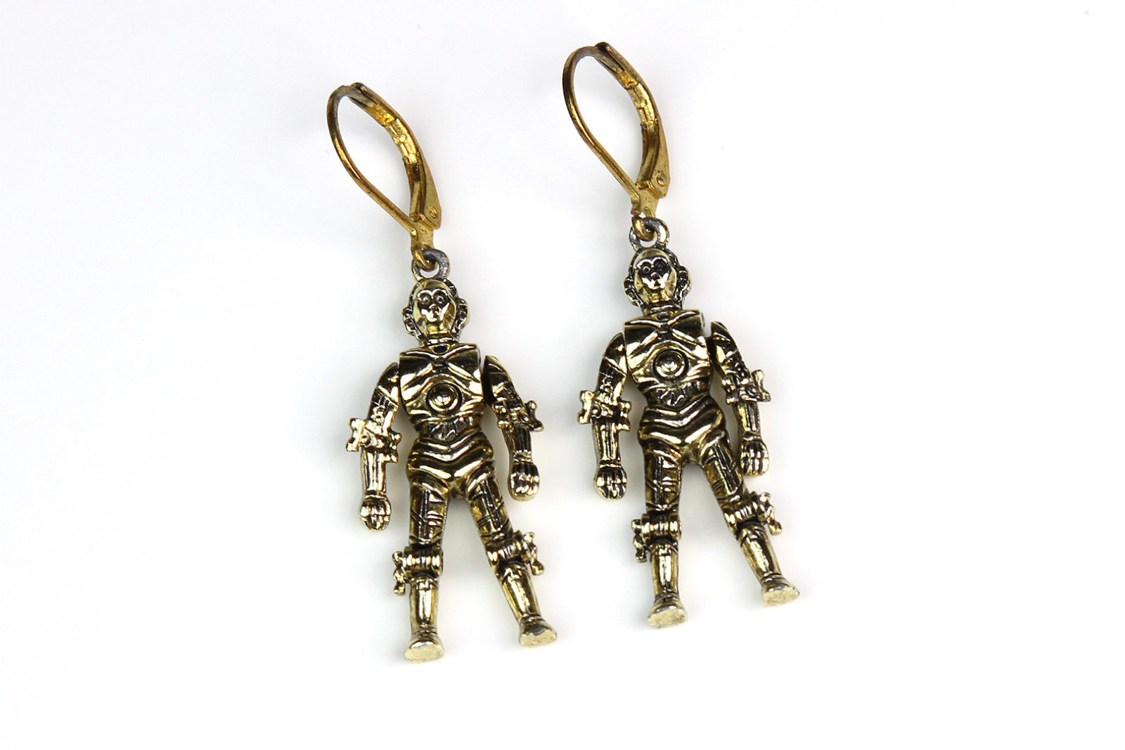 Vintage 1977 C-3PO earrings