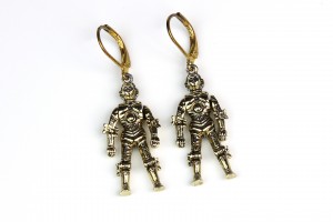 Vintage 1997 C-3PO earrings (altered)