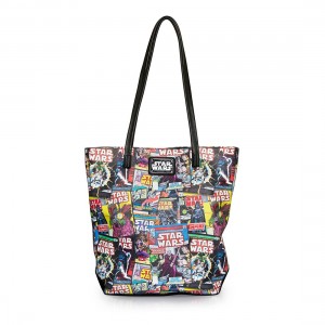 Loungefly - color comic print faux leather tote bag