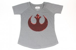 Her Universe - sequin Rebel Alliance logo tee