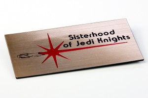'Sisterhood of Jedi Knights' pin badge