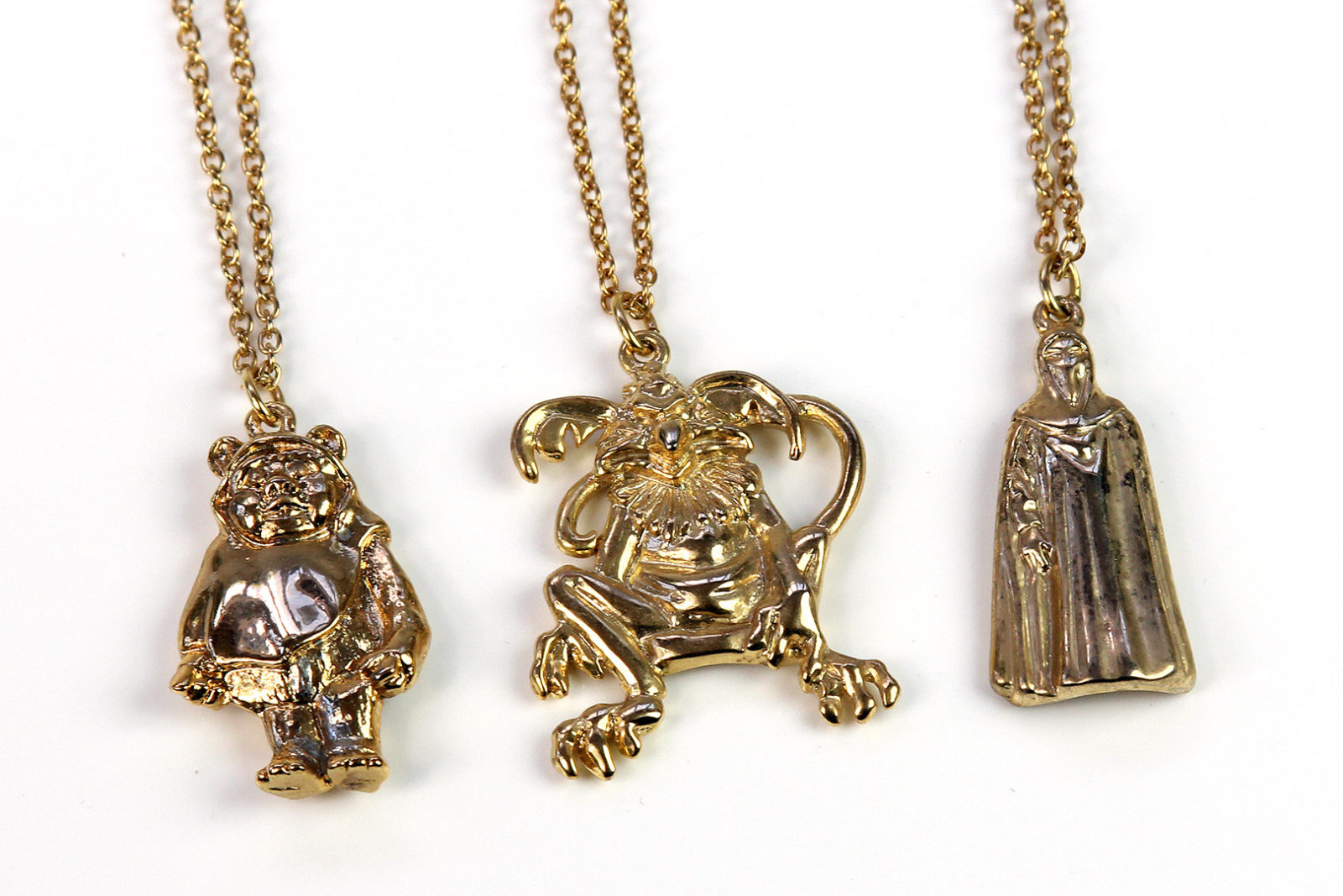 Vintage Star Wars character necklaces by Adam Joseph