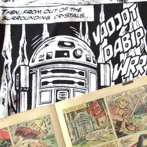 Forever 21 - R2-D2 crop top (detail, with comic)