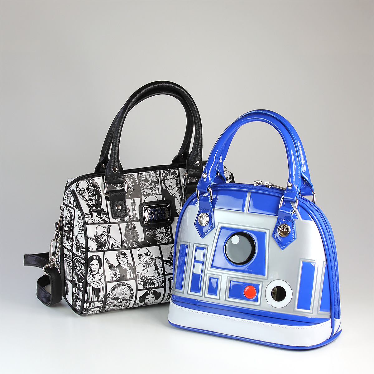 Loungefly - R2-D2 and comic print handbags
