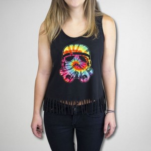 Spencers - Fringe junior fitted tank top