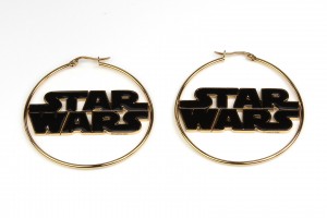 Body Vibe - Star Wars logo hoop earrings