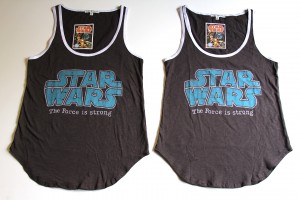 Junk Food Clothing - The Force Is Strong tank top (left - s, right xs)