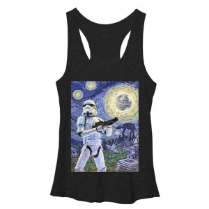 Fifth Sun - Stormtrooper Starry Night Young Womens Racerback Tank