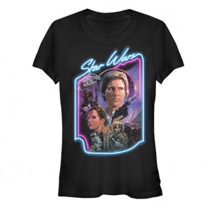 Fifth Sun - Han Solo and Princess Leia Juniors Graphic T Shirt