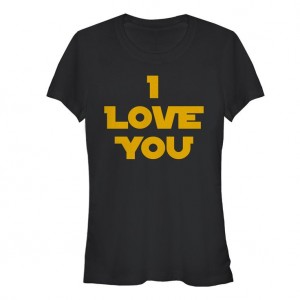 Fifth Sun - Princess Leia I Love You Juniors Graphic T Shirt
