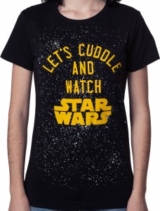 80's Tees - Lets cuddle and watch Star Wars women's t-shirt
