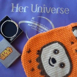 Celebration Anaheim - SalesOne bracelet and Her Universe ewok bag