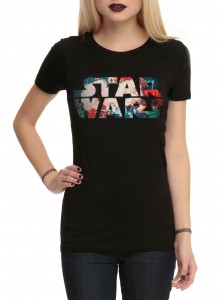 Hot Topic - Star Wars floral logo t-shirt