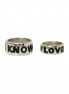 Hot Topic - 'I Love You - I Know' ring set