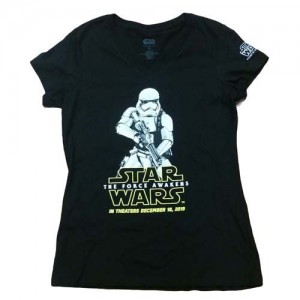 Disney - women's The Force Awakens black t-shirt