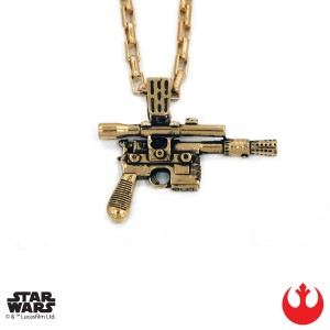 Han Cholo - Han Solo  blaster pendant (gold plated)