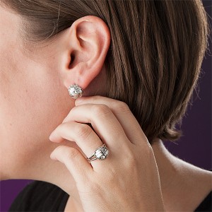 Thinkgeek - Death Star stud earrings and ring