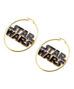 Zulily - Star Wars logo hoop earrings