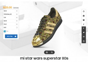 Adidas -- women's mi Star Wars Superstar 80's footwear