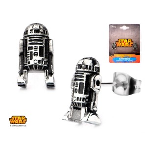Body Vibe - 3d R2-D2 stud earrings