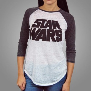 Jukupop - women's Star Wars logo raglan t-shirt 