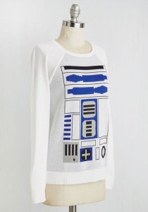 ModCloth - women's 'R2-D2 Of A Kind' sweater (front/side)