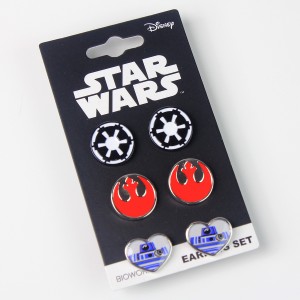 Hot Topic - Star Wars 'Logo Love' stud earring set by Bioworld
