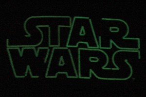 Her Universe - Lightsaber logo tee (print detail - glow in the dark)
