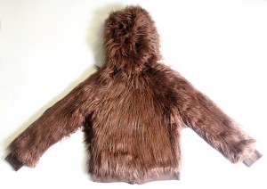We Love Fine x Goldie - I Am Chewbacca faux fur hoodie (back)