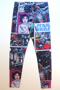 Next - size 14 girl's Star Wars comic leggings (front)
