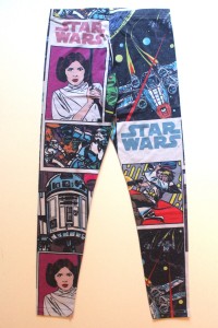 Next - size 14 girl's Star Wars comic leggings (back)