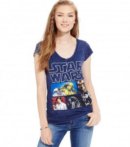 Macy's - women's Star Wars characters v-neck t-shirt by Hybrid