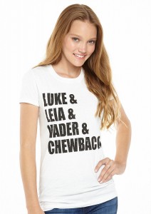 Delia's - women's Luke/Leia/Vader/Chewbacca t-shirt