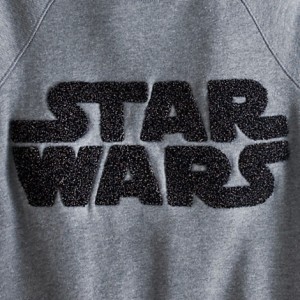 Disney Store - women's Star War logo sweatshirt (detail)