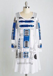 Modcloth - long-sleeved R2-D2 dress (front)
