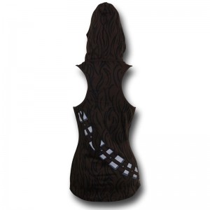 SuperHeroStuff - women's Chewbacca hooded tank top (back)